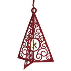 lacy christmas tree ornament