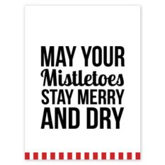 mistletoes neighborhood gift tag