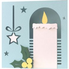 christmas candle card