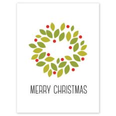 merry christmas wreath neighborhood gift tag
