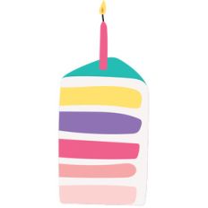 slice of birthday cake