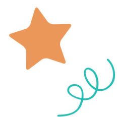 swirl and star confetti