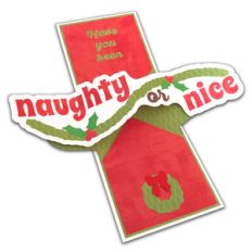 twist pop-up naughty or nice card