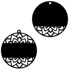 snowflake gift tag