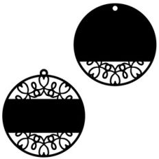 snowflake gift tag
