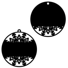 snowflake gift tag