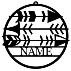 personalized tag ornament - arrows