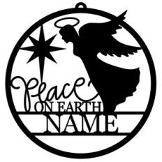 personalized tag ornament - angel