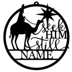 personalized tag ornament - wise man seek