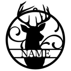 personalized tag ornament - deer stag