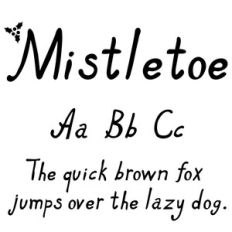cg mistletoe font