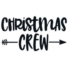christmas crew arrow quote