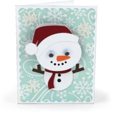 bobble head card snowman
