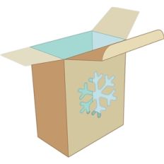 snowflake gift box