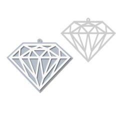 diamond gem ornament - tag