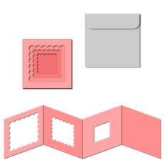 nested square accordion card w envelope