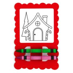 christmas card coloring gingerbread