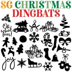 sg christmas dingbats font