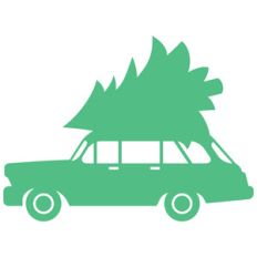 christmas tree car