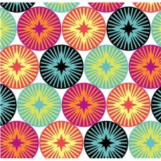 mod stars pattern large