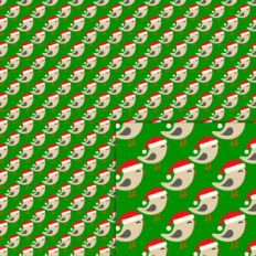 christmas bird pattern