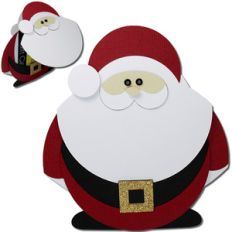 santa flip beard gift card holder
