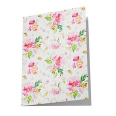 blank watercolor floral card