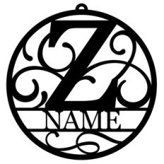 personalized tag ornament - z