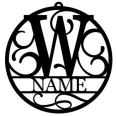 personalized tag ornament - w