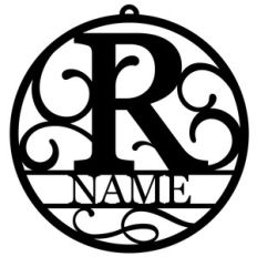 personalized tag ornament - r