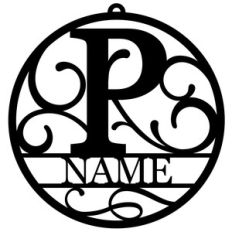 personalized tag ornament - p