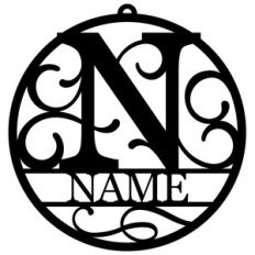 personalized tag ornament - n
