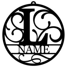 personalized tag ornament - l