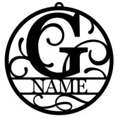 personalized tag ornament - g