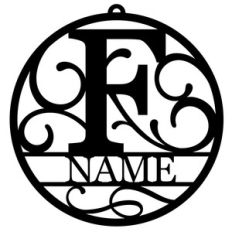 personalized tag ornament - f