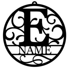 personalized tag ornament - e