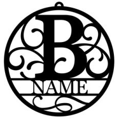 personalized tag ornament - b