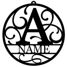 personalized tag ornament - a