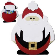 santa suspenders gift card holder