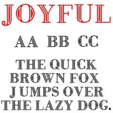 cg joyful font