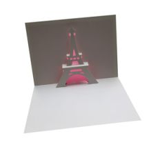 eiffel tower popup card