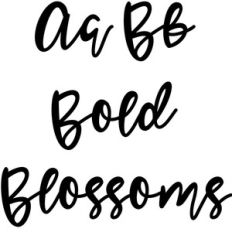 bold blossoms font