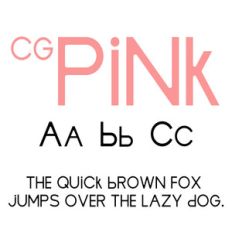 cg pink font