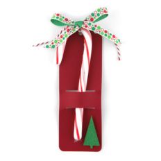 christmas tag candy cane holder