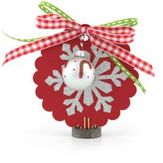 christmas tag snowflake