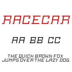cg racecar font