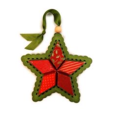 star 3d pillows scallop ornament