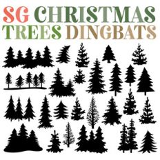 sg christmas trees dingbats