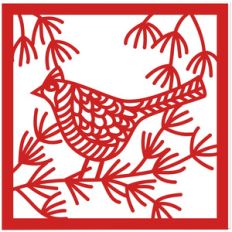 cardinal bird card