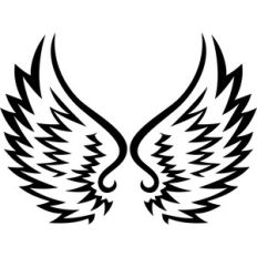 tribal angel wings